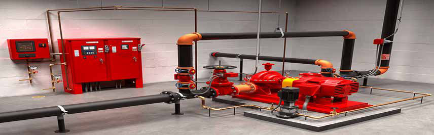 Fire-fighting pump room